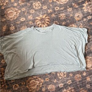 We The Free CC Tee Oversized Blue Top